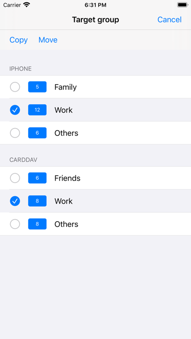 iContacts+: Group Contacts