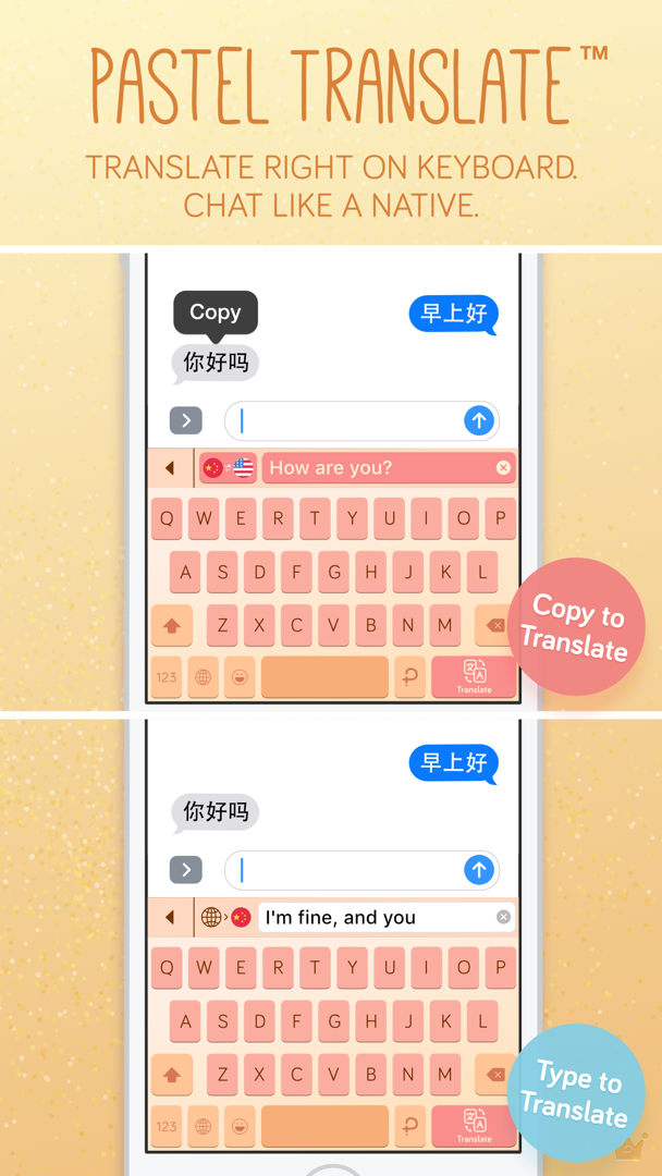 Pastel Keyboard Themes Color
